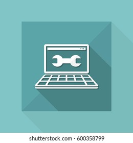 Pc assistance - Vector web icon