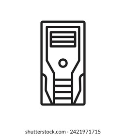 pc case icon vector template illustration logo design