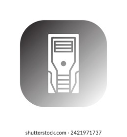 pc case icon vector template illustration logo design