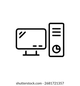 Ícone de codificação do PC, símbolo de programação, ícone de código do computador