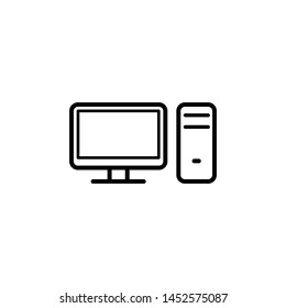 pc, computer icon, illustration design