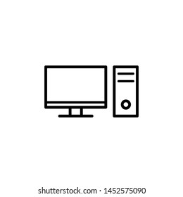 pc, computer icon, illustration design