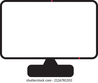PC COMPUTER MOCKUP and desktop vector illustration