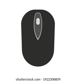 PC computer mouse vector illustration technology with button equipment device icon. PC object isolated white symbol. Modern electronic mouse with scroll pointer tool shape. Computer device accessory