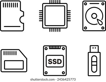 PC: Computerteile-bezogene Symbolmenge