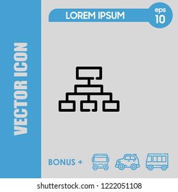 PC computer share icon vector