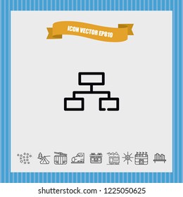 PC computer share icon vector