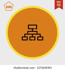 PC computer share icon vector