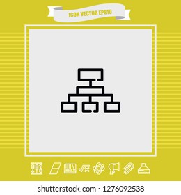 PC computer share icon vector