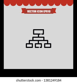 PC computer share icon vector eps10 illustration