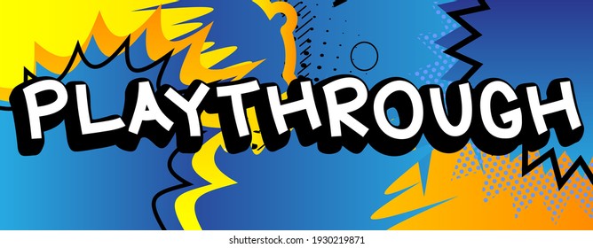 Pc Or Console Gaming, Gamer Related Words, Quote On Comic Book Style Background. Poster, Banner, Template. Cartoon Explosion Expression. Vector Illustrated.