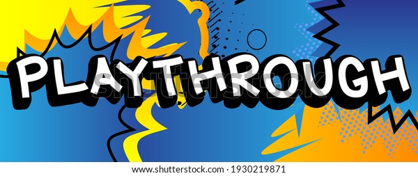 Pc or Console gaming, Gamer related\
words, quote on Comic book style background. Poster, banner,\
template. Cartoon explosion expression. Vector\
illustrated.