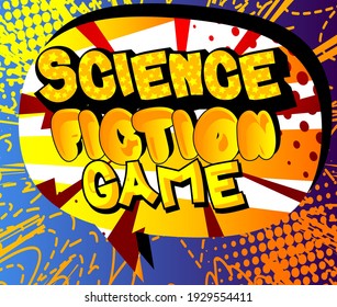 PC oder Console Gaming, Streaming Gamer verwandte Wörter, Zitat auf Comic-Hintergrund. Poster, Banner, Vorlage. Cartoon Explosion Ausdruck. Vektorgrafik illustriert.