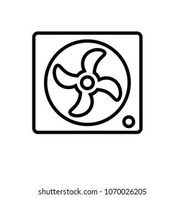 Pc Cooler thin vector icon