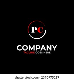 PC creative modern letters logo design template