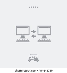 PC data transfer - Single isolated icon
