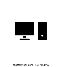PC desktop icon template. Vector illustration 