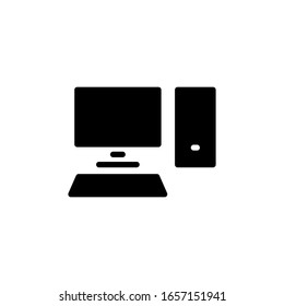 PC desktop icon template. Vector illustration 