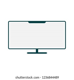 Pc desktop. New concept, new technology. Vector illustration.