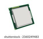 PC desktop processor. PC computer component. CPU isolated. CPU is Central Processing Unit also called as processor.