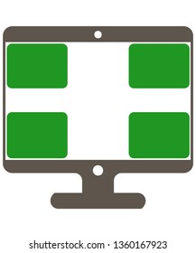 Pc four box edge icon
