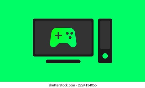 PC Gaming background with green primary color