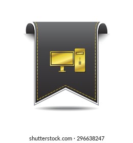 PC golden Vector Icon Design