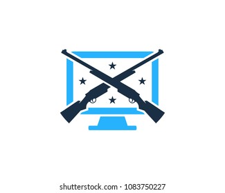PC Hunt Icon Logo Design Element