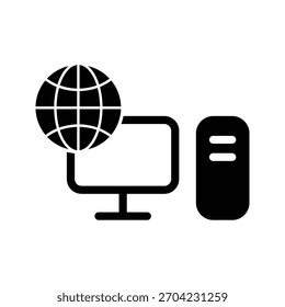 Icono de PC ilustración Vector diseño Plantilla