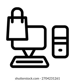 Vektordesign-Vorlage für PC-Symbol