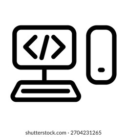 Vektordesign-Vorlage für PC-Symbol