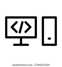 Vektordesign-Vorlage für PC-Symbol