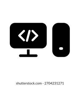 Vektordesign-Vorlage für PC-Symbol