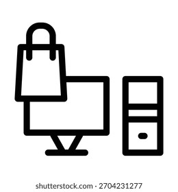 Vektordesign-Vorlage für PC-Symbol