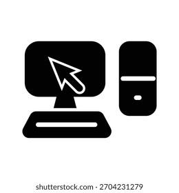 PC icon illustration vector design template