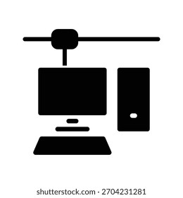 Vektordesign-Vorlage für PC-Symbol
