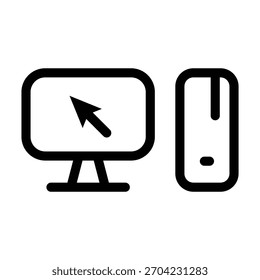 Vektordesign-Vorlage für PC-Symbol