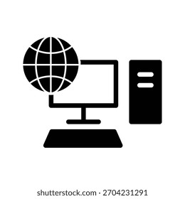 Vektordesign-Vorlage für PC-Symbol