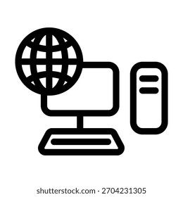 Vektordesign-Vorlage für PC-Symbol