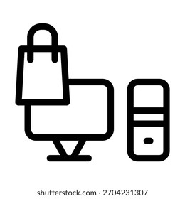 Vektordesign-Vorlage für PC-Symbol