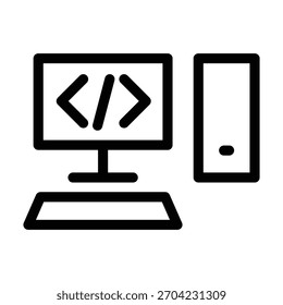 Vektordesign-Vorlage für PC-Symbol
