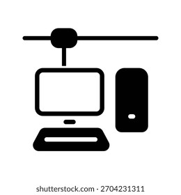 Vektordesign-Vorlage für PC-Symbol