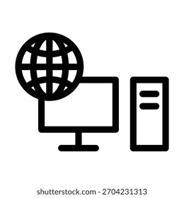 Vektordesign-Vorlage für PC-Symbol