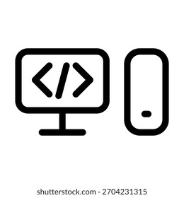 Vektordesign-Vorlage für PC-Symbol