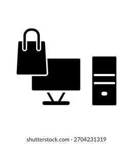 Vektordesign-Vorlage für PC-Symbol