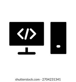 Vektordesign-Vorlage für PC-Symbol