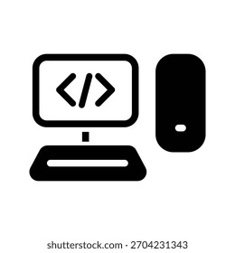 Vektordesign-Vorlage für PC-Symbol