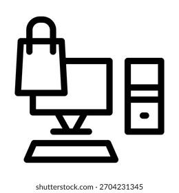 Vektordesign-Vorlage für PC-Symbol