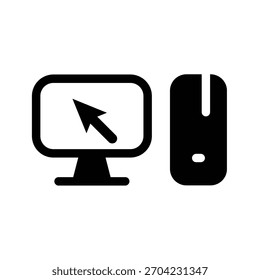 Vektordesign-Vorlage für PC-Symbol
