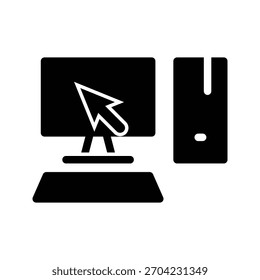 Vektordesign-Vorlage für PC-Symbol